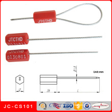Selo galvanizado do fio de aço do selo plástico do recipiente do fechamento do cabo Jc-CS101